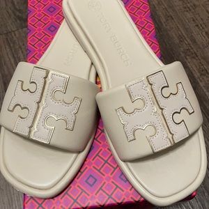Tory Burch double T sport slide